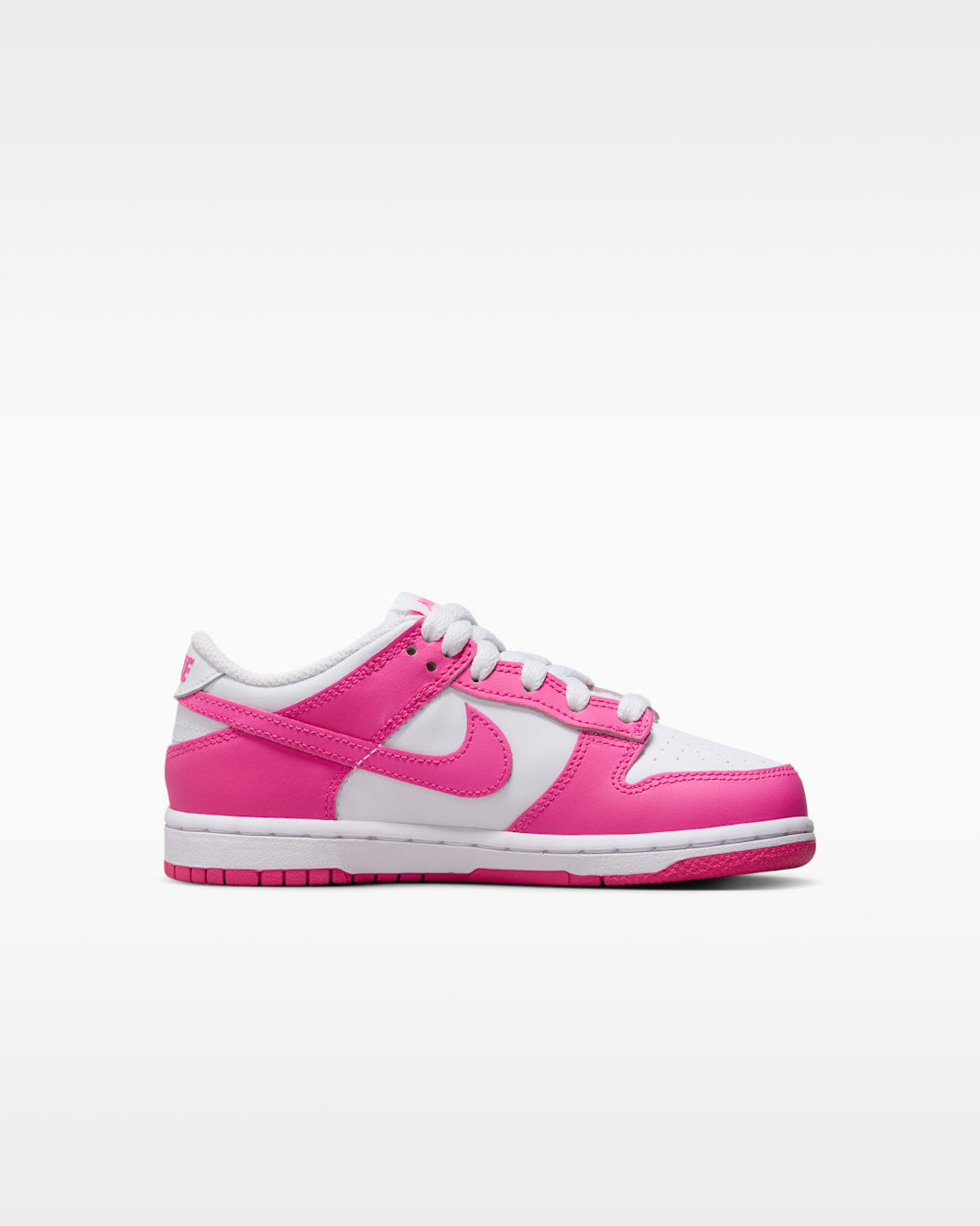 Nike Dunk Low White / Laser Fuchsia (GS)