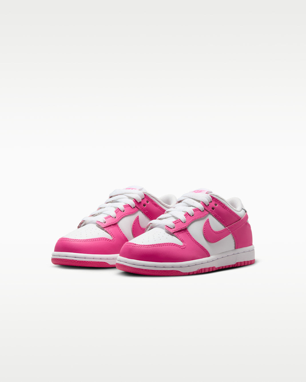 Nike Dunk Low White / Laser Fuchsia (GS)