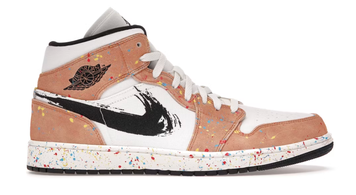 Jordan 1 Mid SE Brushstroke (Men's)