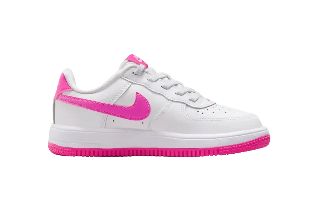 Nike Force 1 Low EasyOn White/MAGENTA Fuchsia (PS)