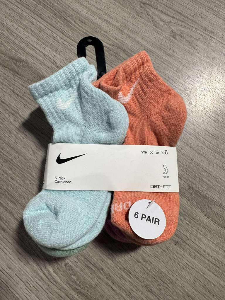 Nike Ankle Socks - Cushioned - Dri-Fit - 6-Pack - Multicolor