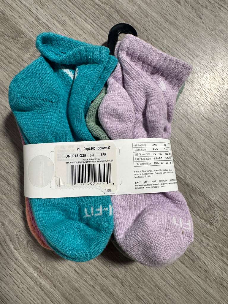 Nike Ankle Socks - Cushioned - Dri-Fit - 6-Pack - Multicolor