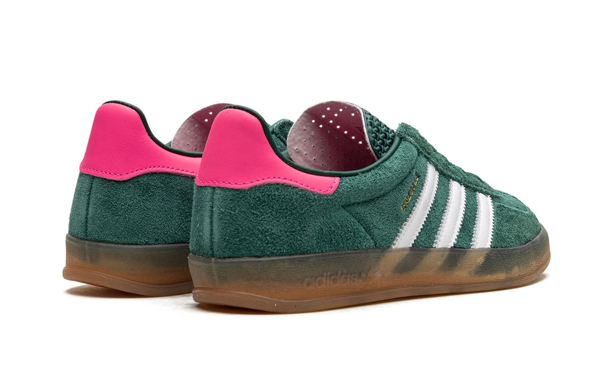 Adidas Gazelle Indoor Shoes 'Collegiate Green Pink' (Women's)