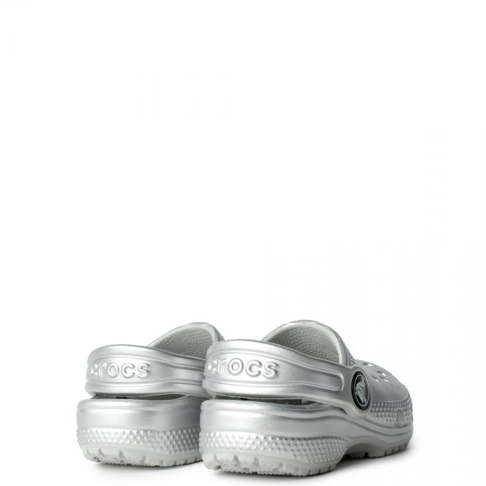 Crocs Toddler Classic Clog 'Silver Metallic' (TD)