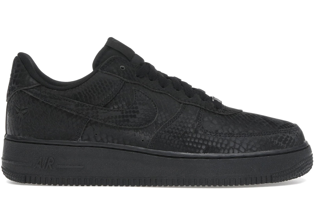 Nike Air Force 1 Low Snakeskin Black Mamba Kobe Bryant Forever Black