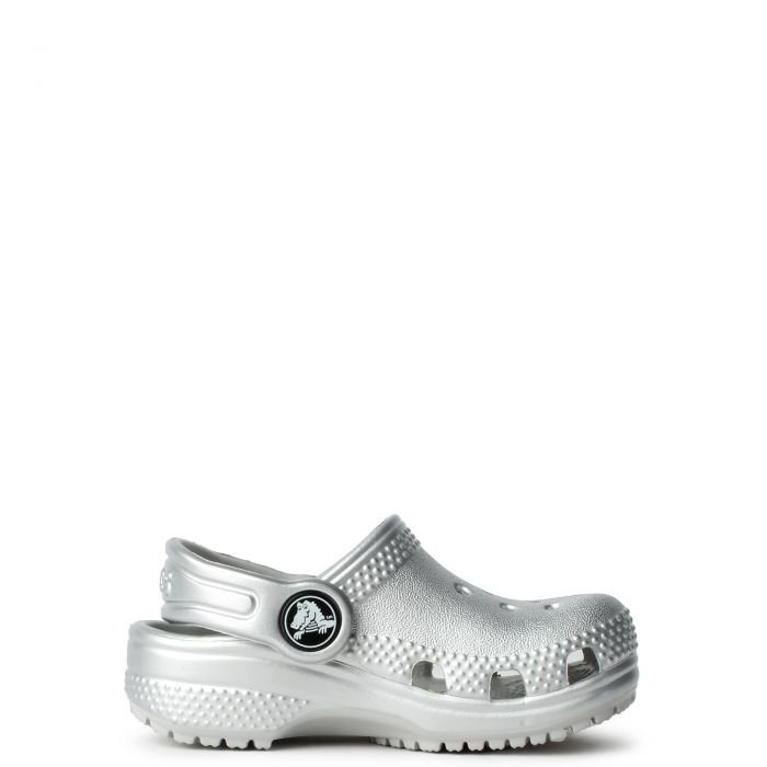 Crocs Toddler Classic Clog 'Silver Metallic' (TD)