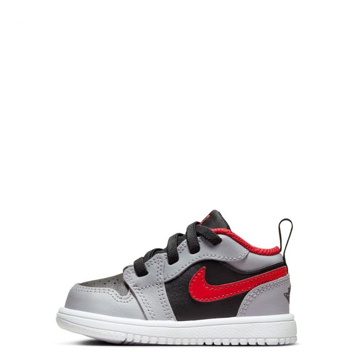Jordan 1 Low Alt Black/Fire Red-Cement Grey (TD)