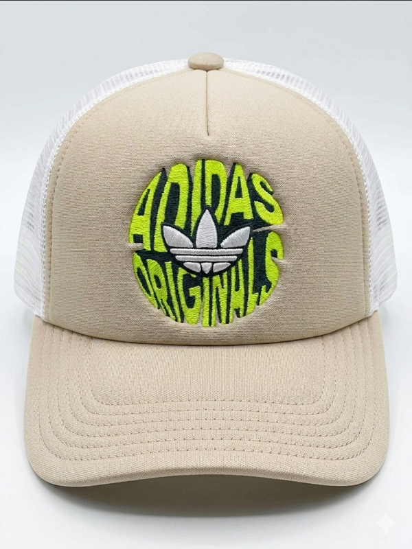 Adidas Originals Spiral Trucker Hat 'Wonder Beige'