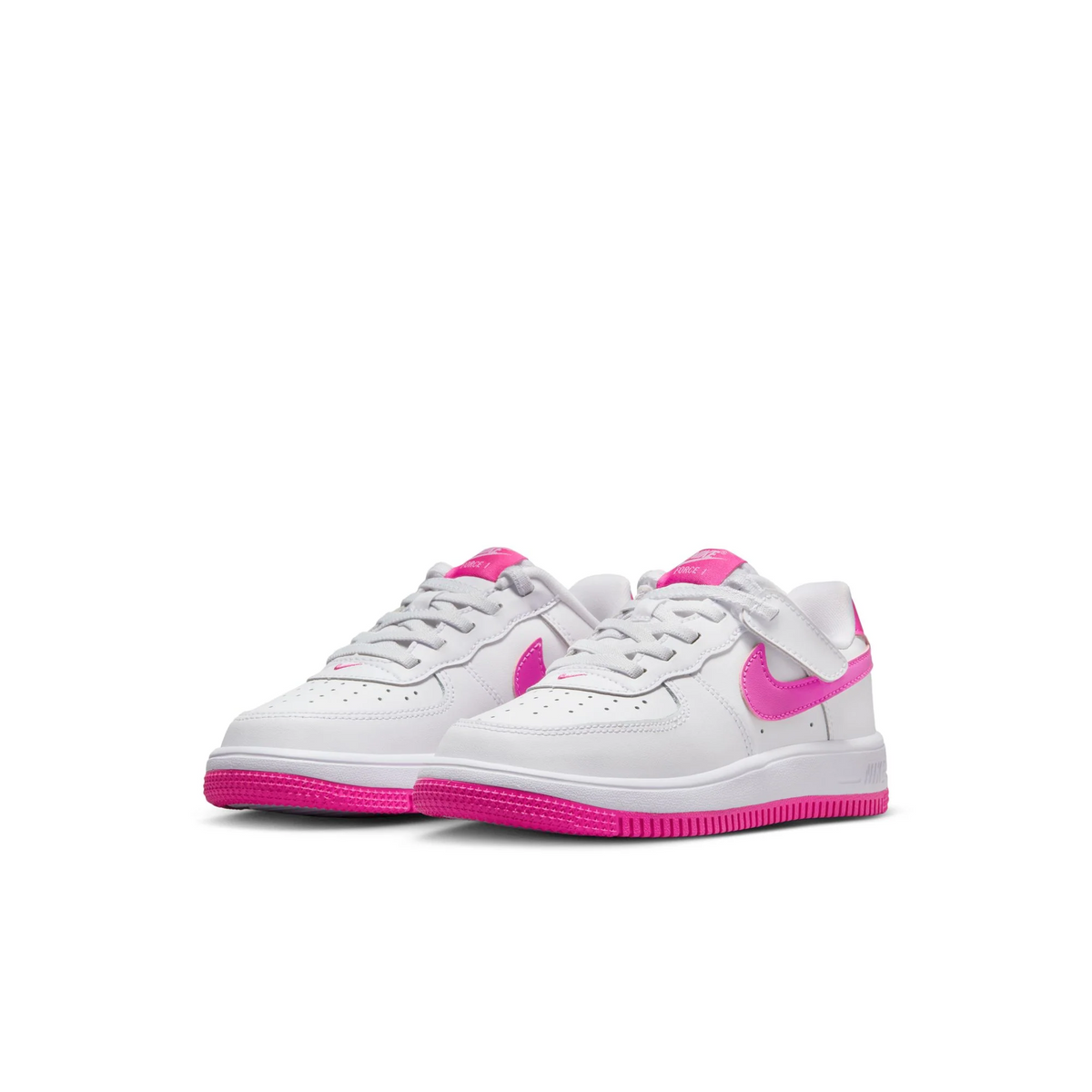Nike Force 1 Low EasyOn White/MAGENTA Fuchsia (PS)