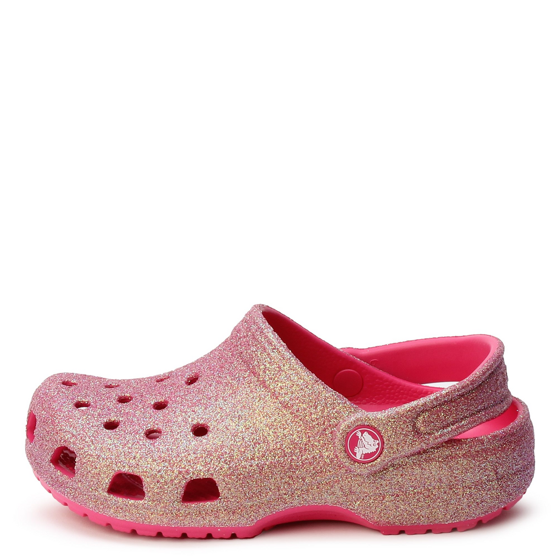 Crocs Classic Iridescent Glitter Clog 'Dragon Fruit' (GS)