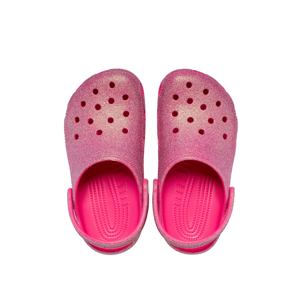 Crocs Classic Iridescent Glitter Clog 'Dragon Fruit' (GS)