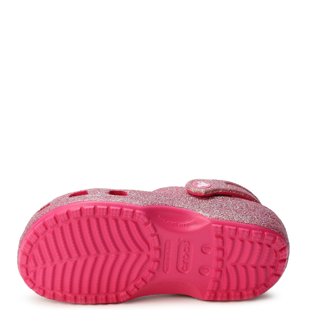 Crocs Classic Iridescent Glitter Clog 'Dragon Fruit' (GS)
