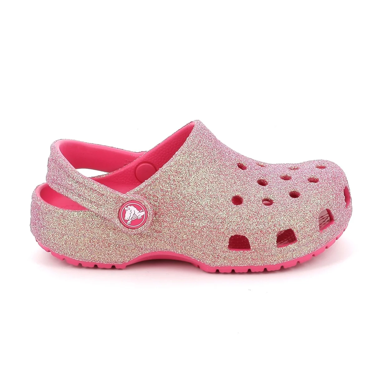 Crocs Classic Iridescent Glitter Clog 'Dragon Fruit' (GS)