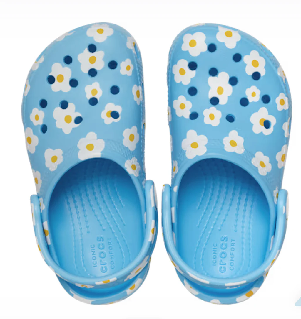 CROCS CLASSIC DAISY CLOG 'Tinted Glass Daisies' (TD)