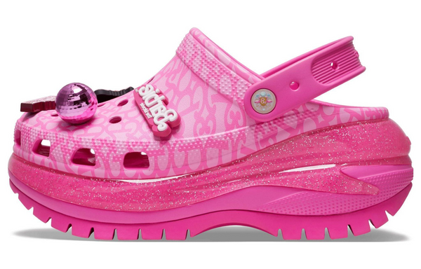 Crocs Classic Mega Crush Clog 'Barbie The Movie Electric Pink' (Women's)