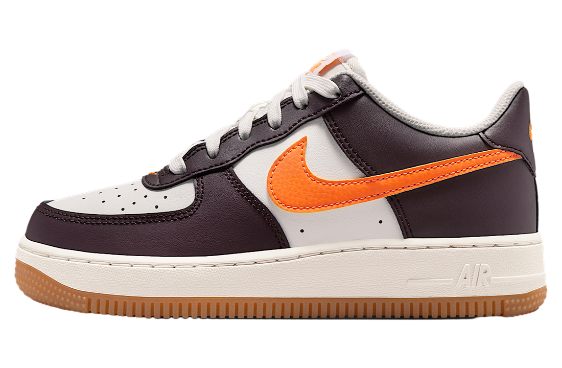 Nike Air Force 1 'Summit White / Burgundy Ash' (GS)