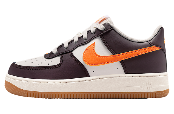 Nike Air Force 1 'Summit White / Burgundy Ash' (GS)