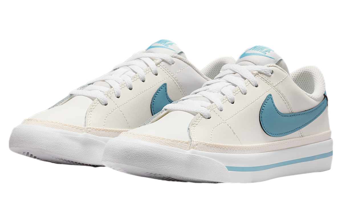 Nike Court Legacy Casual White Denim Turquoise (GS)