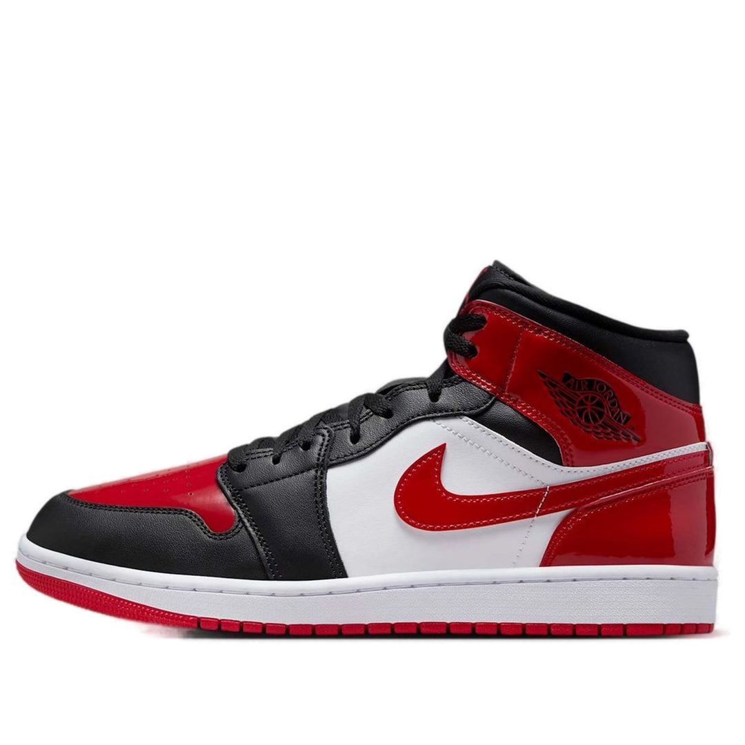 Jordan 1 Mid SE Patent Bred Toe