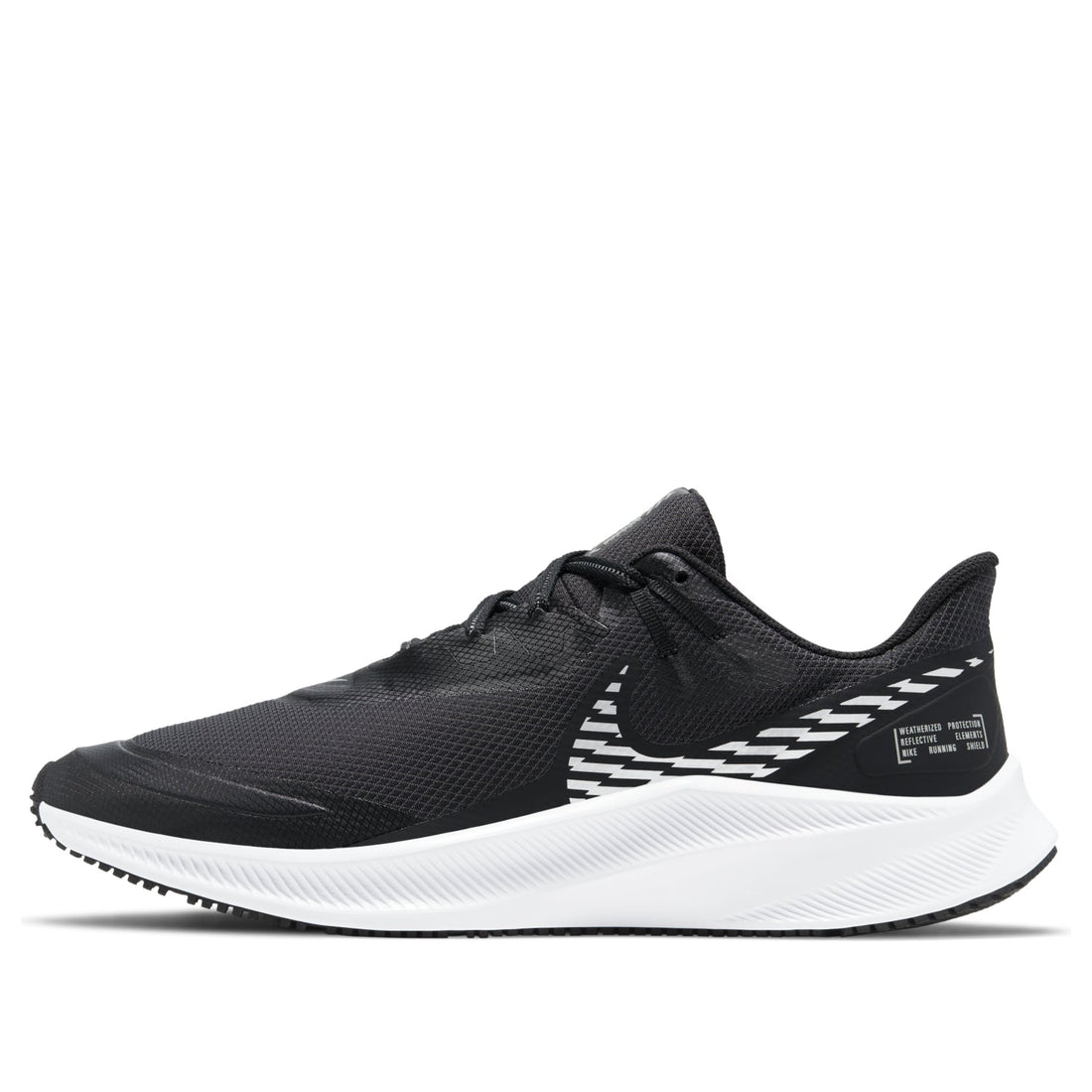 Nike Quest 3 Shield 'Black Metallic Silver' (Men's) TX