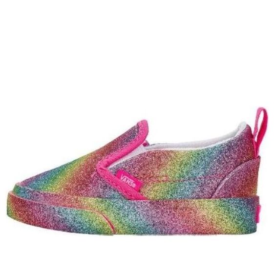 Vans Rainbow Glitter Slip On (TD)