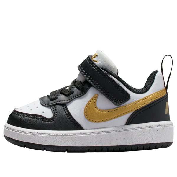 Nike Court Borough Low 2 'Black White Metallic Gold (TD)
