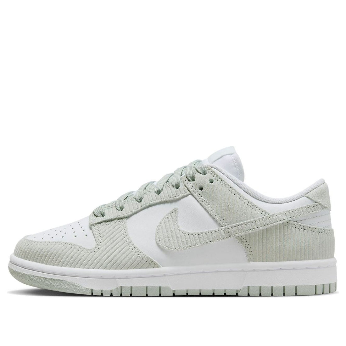 Nike Dunk Low Light Silver Corduroy 'White/Light Silver' (Women's)