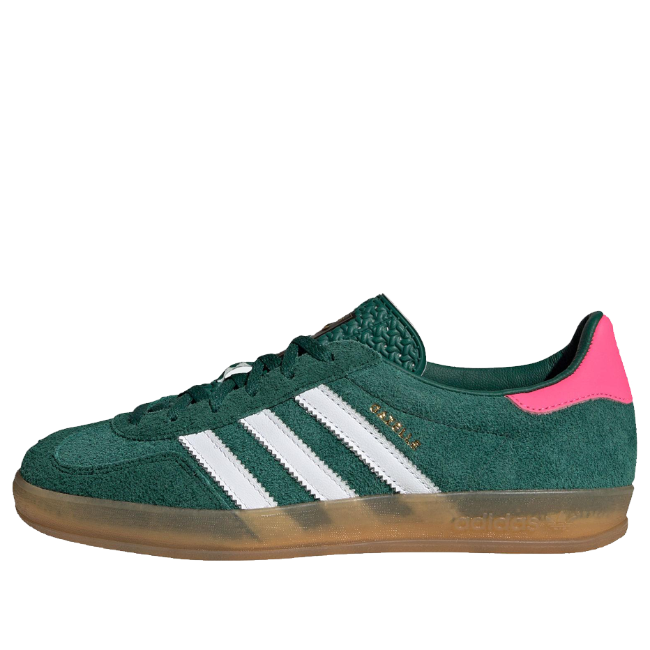 Adidas Gazelle Indoor Shoes 'Collegiate Green Pink' (Women's)