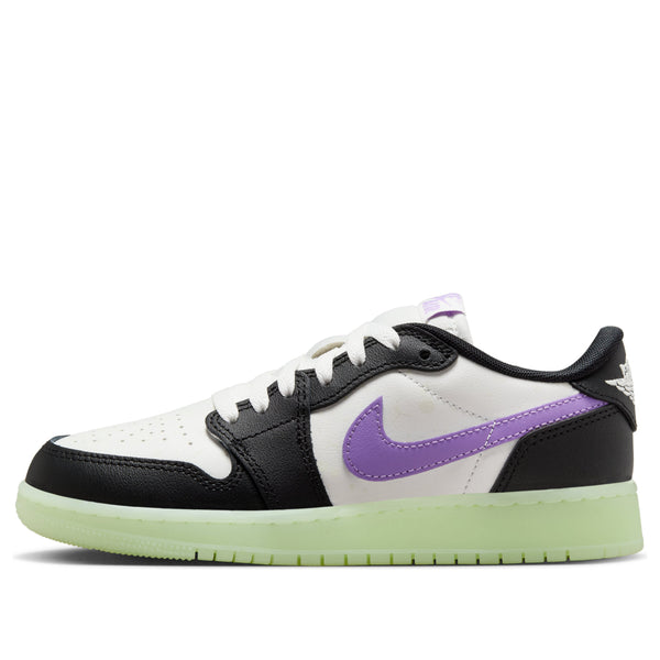 Air Jordan 1 Retro Low OG Black/Black Raspberry (GS)