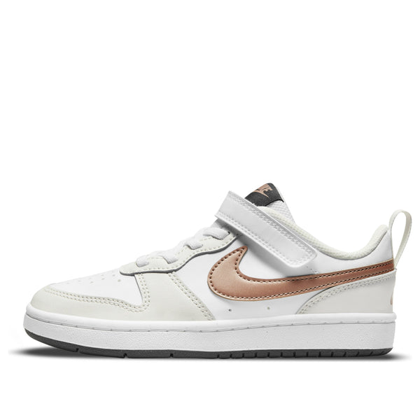 Nike Court Borough Low 2 White Metallic Red Bronze (TD)(PS)
