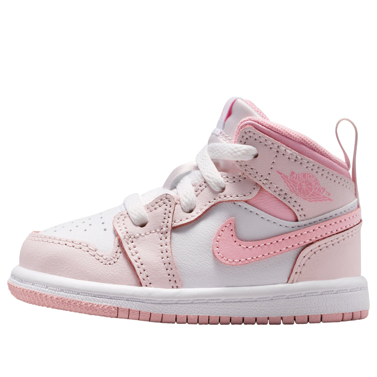 Jordan 1 Mid Pearl Pink/Med Soft Pink-White (TD)