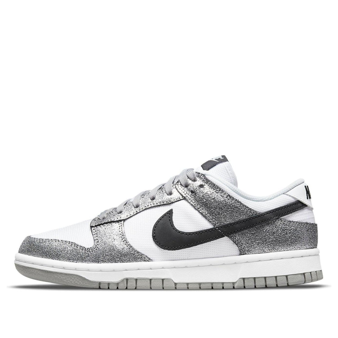 Nike Dunk Low Metallic Golden Gals Silver/Off Noir-White (Women's)
