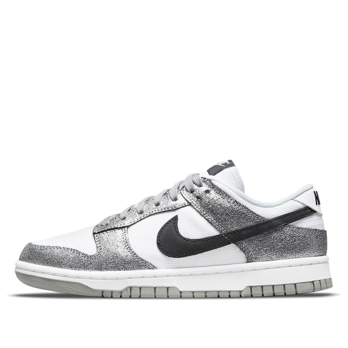 Nike Dunk Low Metallic Golden Gals Silver/Off Noir-White (Women's)