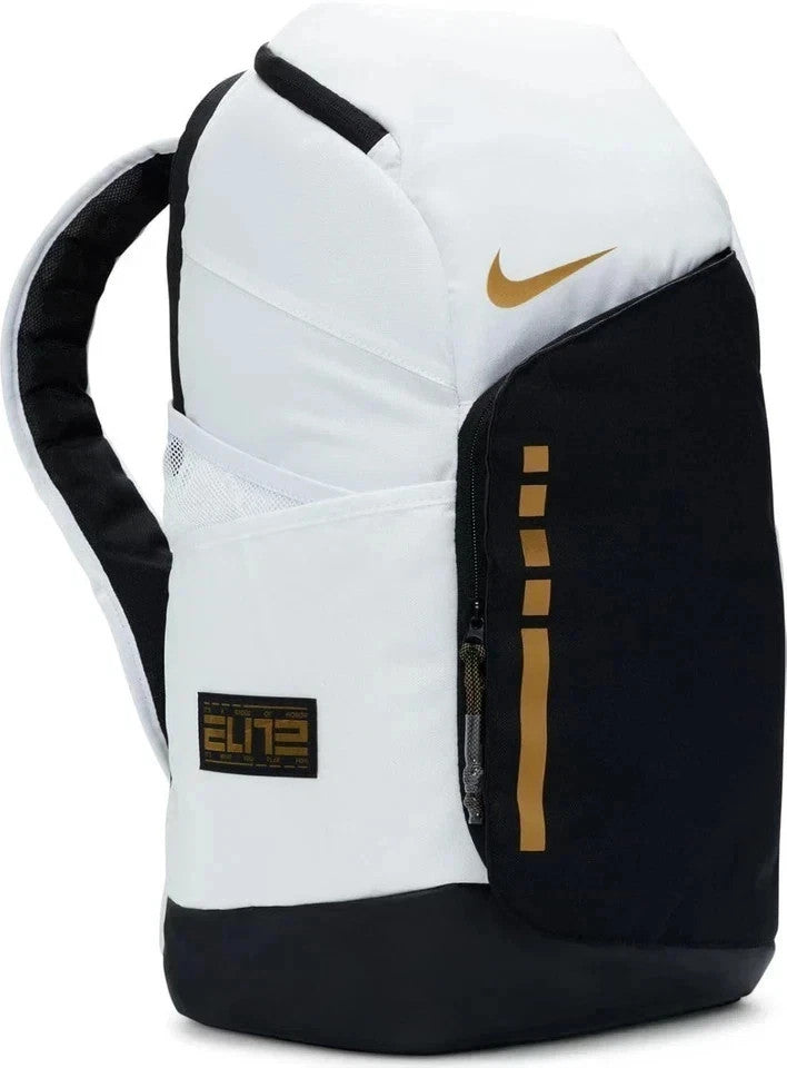 Nike Hoops Elite 32L Backpack White/Gold/Black