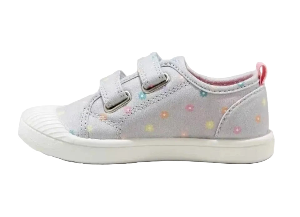 NO BOX Cat & Jack Parker Daisy Print Sneakers 'Light Gray' (TD)